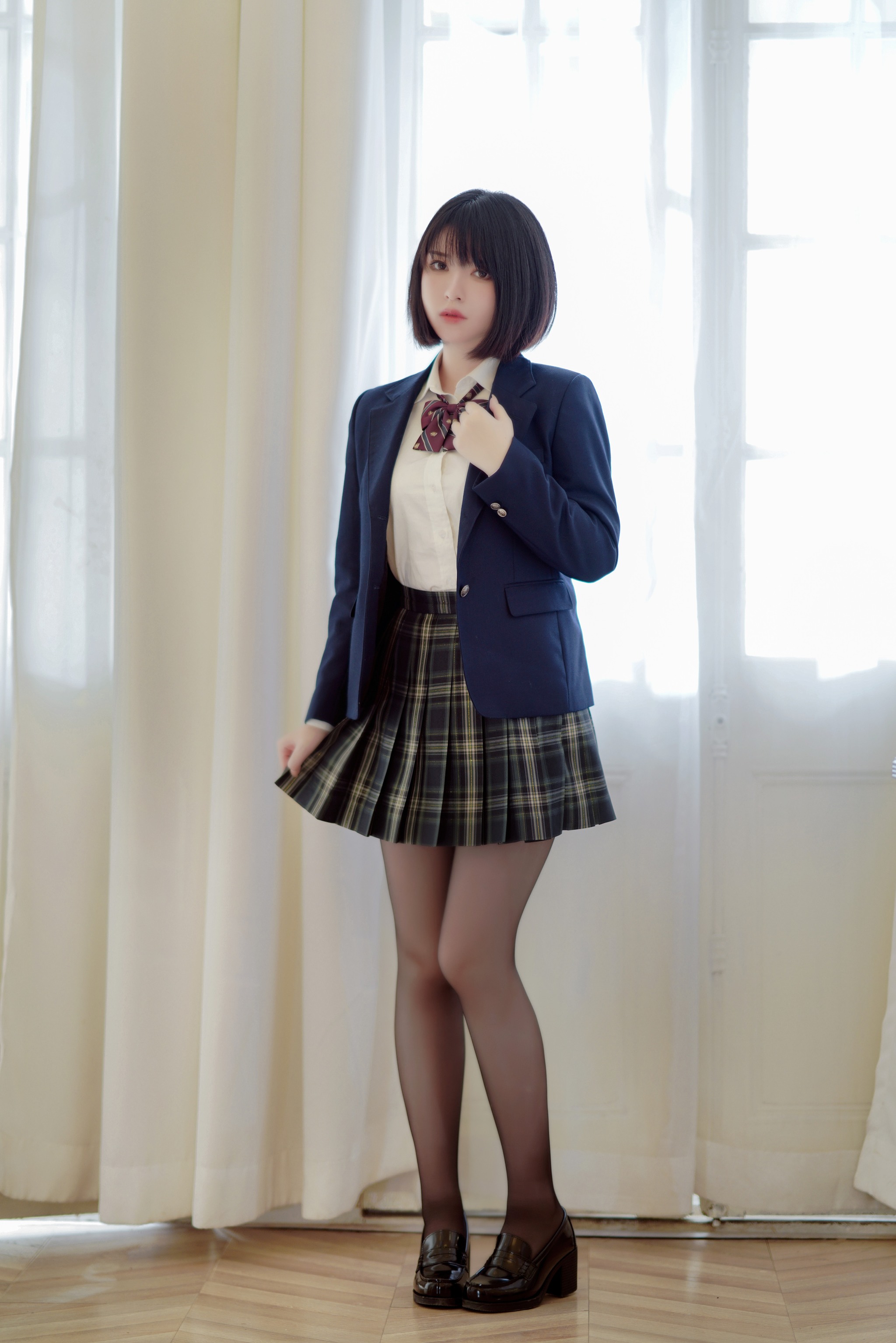 半半子 - NO.021 彼女の制服姿が好き [54P]-XikXak